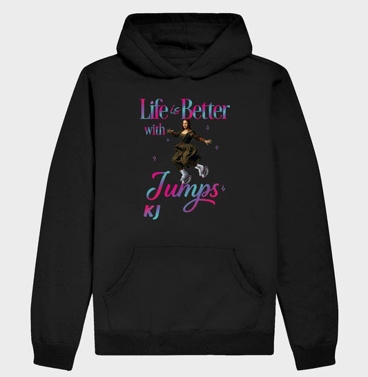 Moletom Premium com Capuz Unissex | Life is Better with Jumps – Conforto Térmico e Estilo Atemporal
