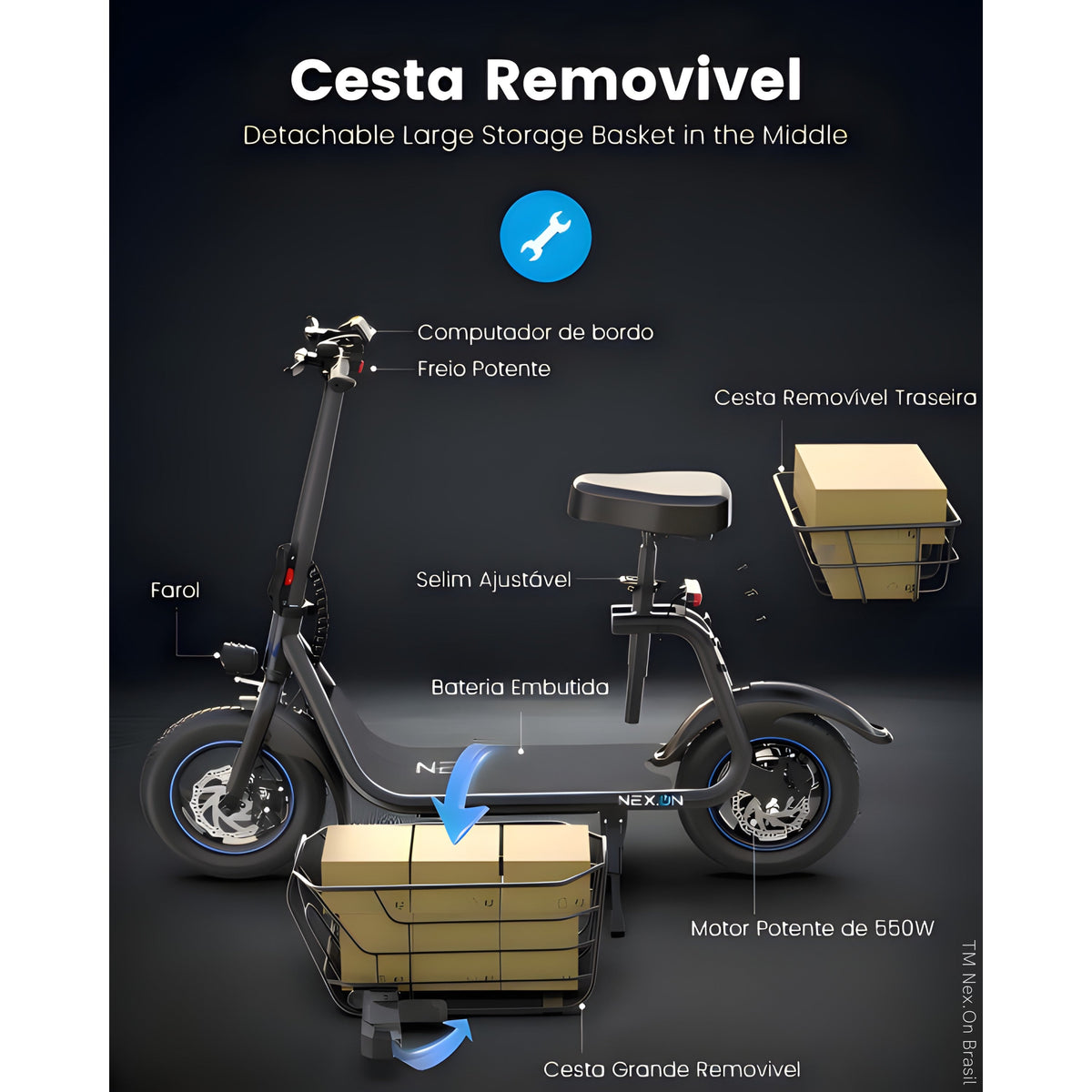 Nex.On MultiRide26 pneus pneumáticos de 12 polegadas